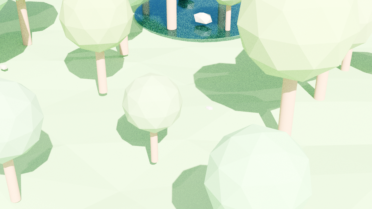 Nature Scene rendered with Blender